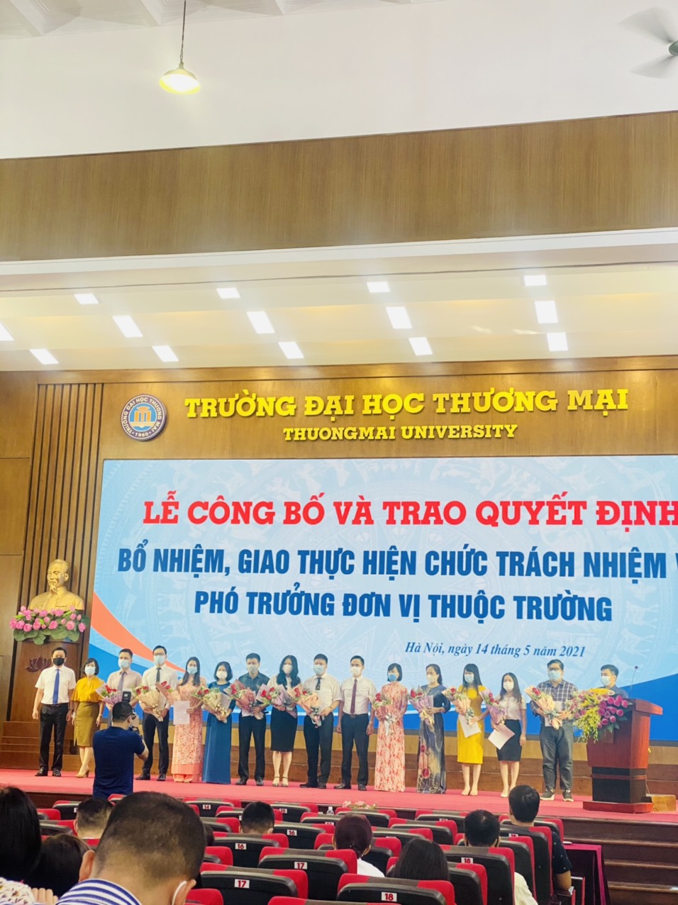 Công bố và quyết định, bổ nhiệm phó trưởng đơn vị thuộc Trường